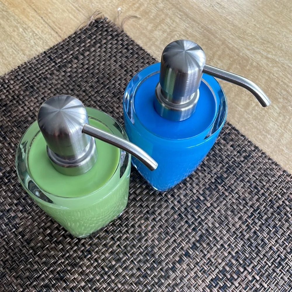 2pk Acrylic Plastic Liquid Soap Pumps
